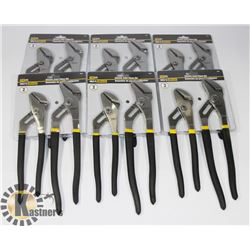 CASE OF 2PC GROOVE JOINT PLIERS SETS