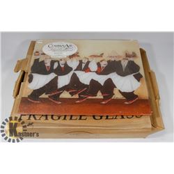 CASE OF GLASS CUTTING BOARDS