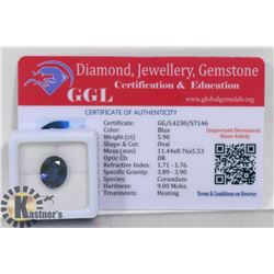 #24- BLUE SAPPHIRE GEMSTONE  5.90CT