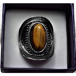 10)  GENUINE OVAL TIGERS EYE STATEMENT