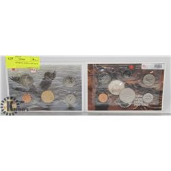 LOT OF 2 UNCIRCULATED COIN SETS , 1996, 1985