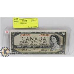 1954 CANADA $20 BILL