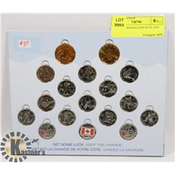 LOT OF 2 CANADA COIN SETS, 2010 OLYMPIC,