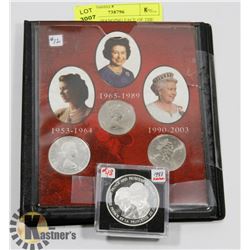 1953-2003 CHANGING FACE OF THE QUEEN COIN SET AND