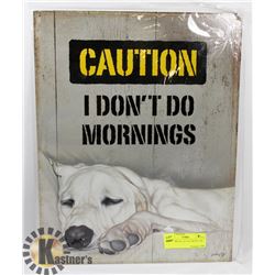 LARGE METAL 12" X 16" METAL TIN SIGN