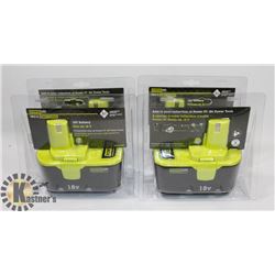 CASE OF 4 POWER IT 18V REPLACEMENT BATTERIES
