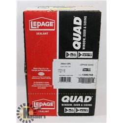 NEW CASE OF 12 LEPAGE QUAD SEALANT