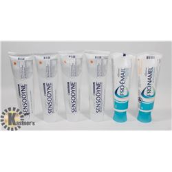 BAG OF SENSODYNE TOOTHPASTE