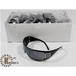 CASE OF BLACK CHANEL STYLE SUNGLASSES