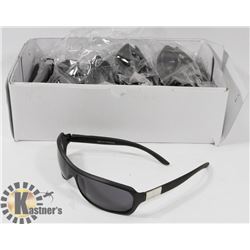 CASE OF BLACK DESIGNER SUNGLASSES