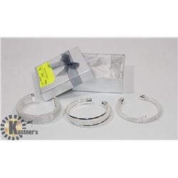 3 PC SILVERPLATED BANGLES