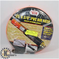NEW 25' X 3/8" PVC AIR HOSE