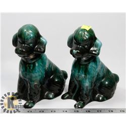 PAIR OF BLUE MOUNTAIN DOGS