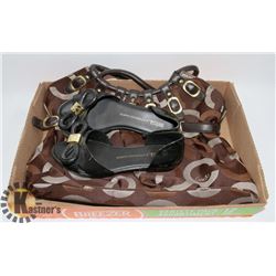 MELISSA + VITORINO CAMPROS SHOES WITH COACH PURSE