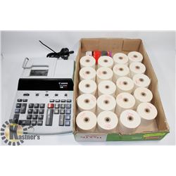 CANON CP1200D ADDING MACHINE WITH TAPE ROLLS &
