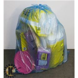 BAG OF STYROFOME CUPS AND MORE