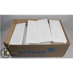 BOX OF 21 PRIMEX HEAT REGISTERS 3" X 10"