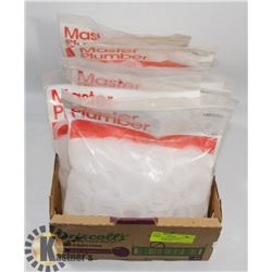 BOX OF 7 BAGS OF MASTER PLUMBER WASHERS