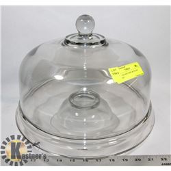 HEAVY GLASS CAKE & PASTRY DISPLAY