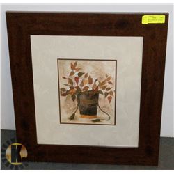 "AUTUMN CHAMPAGNE" FRAMED PRINT 22 X 24