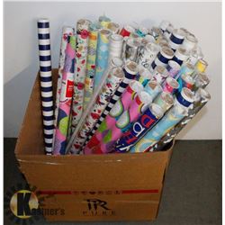 BOX OF WRAPPING PAPER