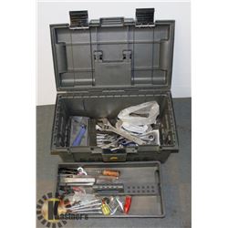 PLASTIC TOOL BOX WITH TOOLS