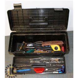 PLASTIC TOOL BOX WITH TOOLS