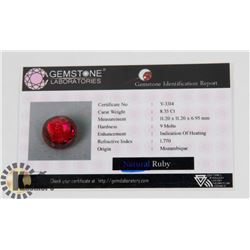 #45-RED RUBY GEMSTONE  8.35CT
