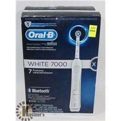 NEW! ORAL-B WHITE 7000 RECHARGEABLE TOOTHBRUSH