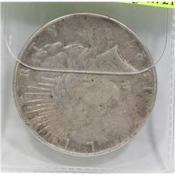 1927 US SILVER DOLLAR COIN.