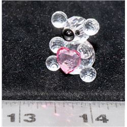 SWAROVSKI CRYSTAL TEDDY BEAR WITH HEART