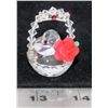 Image 1 : SWAROVSKI CRYSTAL FLOWER BASKET HEART