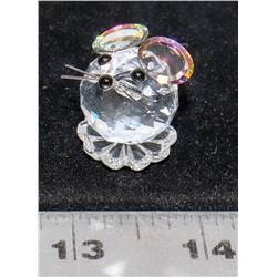 SWAROVSKI CRYSTAL MOUSE WITH GLASSES
