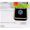 Image 1 : 10K WHITE GOLD AND BLUE TOPAZ RING, COMES WITH