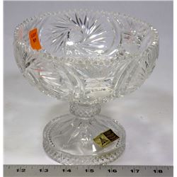 HANDCUT GENUINE LEAD CRYSTAL CANDY DISH W.GERMANY