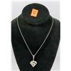 Image 1 : STERLING SILVER NECKLACE W/SUPERMAN LOGO PENDANT