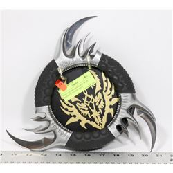 FANTASY DRAGON KNIFE WITH WOODEN  STAND AND 9