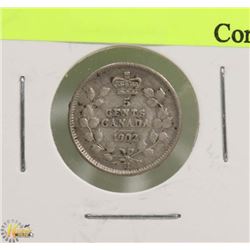 1902H  EDWARD VII 5 CENT 1ST YEAR ISSUED