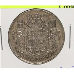 1940 GVI 50 CENT
