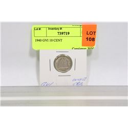 1940 GVI 10 CENT