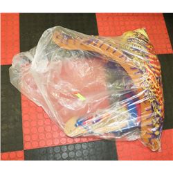 SET OF 2 LARGE COLORFUL ROPE HAMMOCKS - 5'X3' &