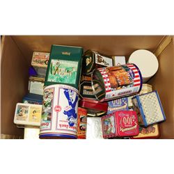 LOT OF 34 COLLECTOR TINS FROM ENGLAND, USA AND