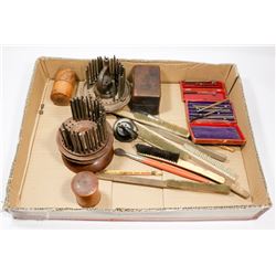 LOT OF ANTIQUE WATCH REPAIR EQUIPMENT