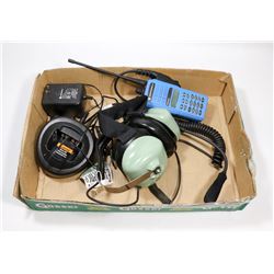 MOTOROLA MTX-4550 RADIO WITH DAVID CLARK HEADPHONE