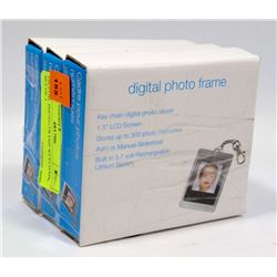 DIGITAL PHOTO FRAME KEYCHAIN, SET OF 3