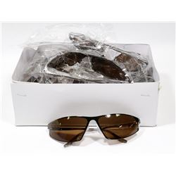 BOX OF BROWN DESIGNER SUNGLASSES