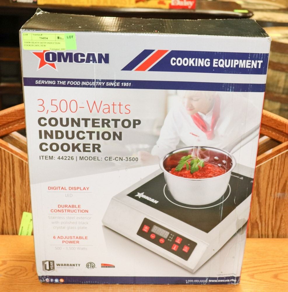 3500W HEAVY DUTY INDUCTION COOKER 240V, NEW