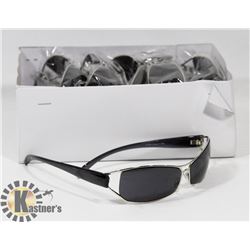 BOX OF BLACK DESIGNER SUNGLASSES