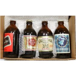 BOX W/4 COLLECTIBLE VINTAGE BOTTLES OF