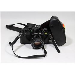 PENTAX MV FILM CAMERA WITH 50MM 1.2 LENSE.